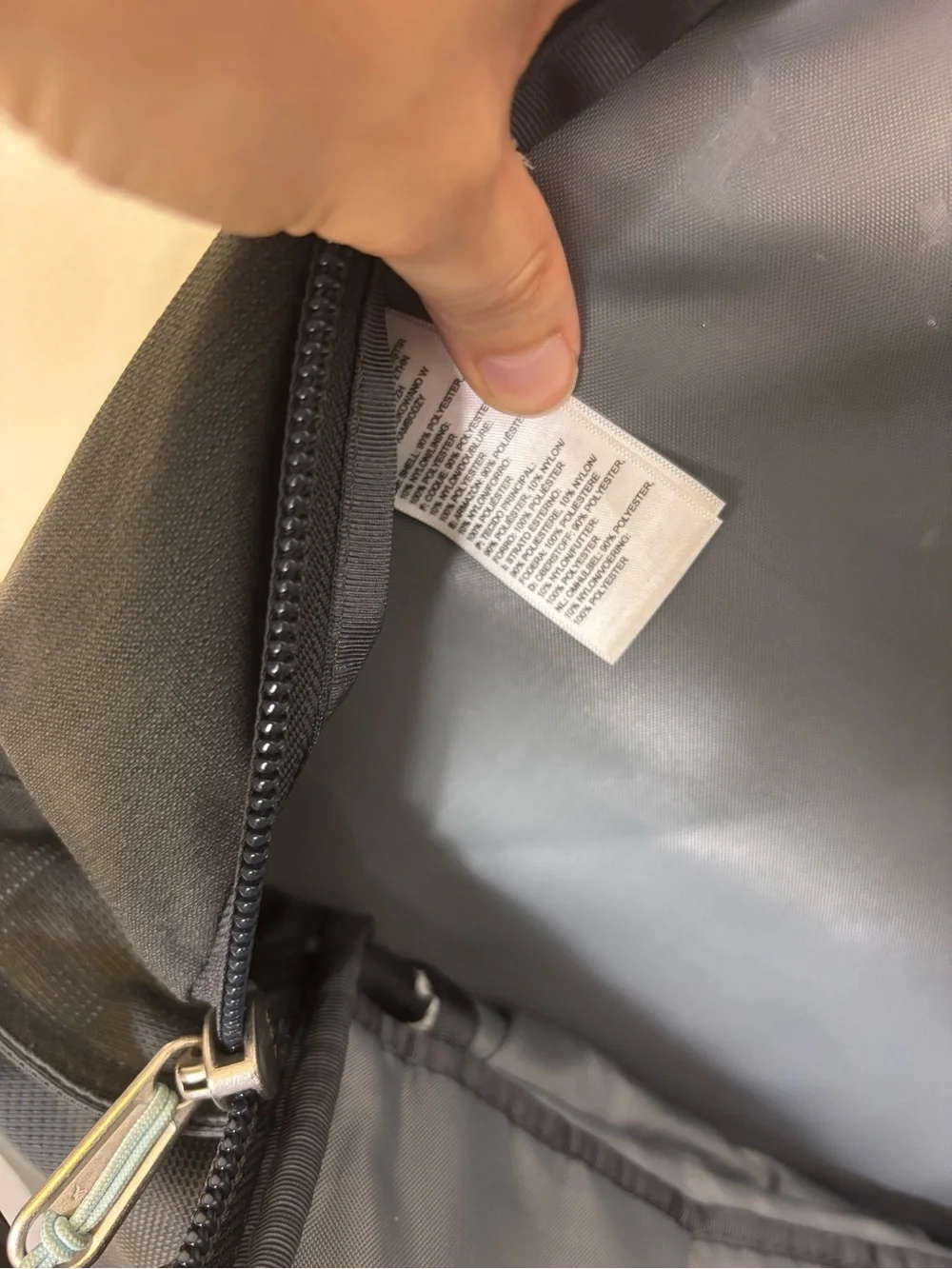 The North Face Borealis Grey Backpack with Light Blue Accents
